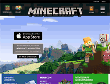 Tablet Screenshot of minecraft.net