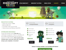 Tablet Screenshot of minecraft.com.br