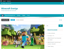 Tablet Screenshot of minecraft.se