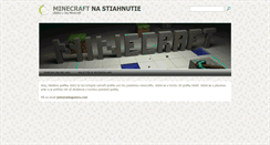 Desktop Screenshot of minecraft.sk