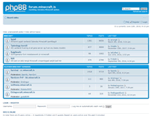Tablet Screenshot of forum.minecraft.is